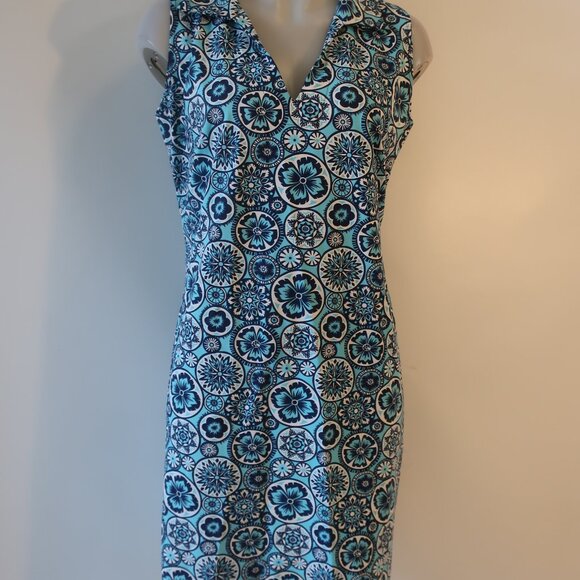 Womens Shag Boutique Blue, Turg Sleeveless Dress 6 - Picture 3 of 10